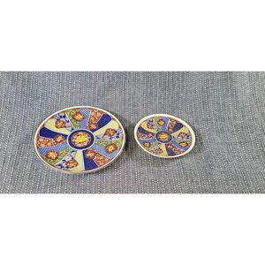 Two Japanese Imari ware plates